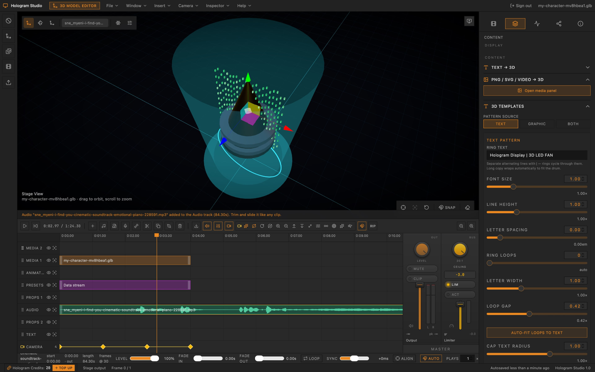 Studio overview screenshot